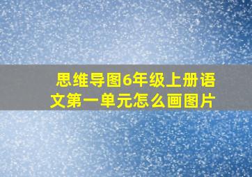 思维导图6年级上册语文第一单元怎么画图片