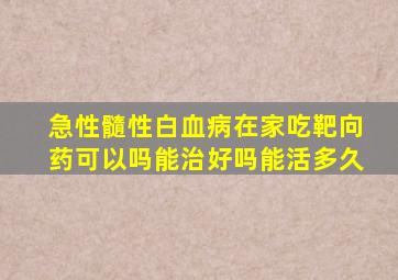 急性髓性白血病在家吃靶向药可以吗能治好吗能活多久