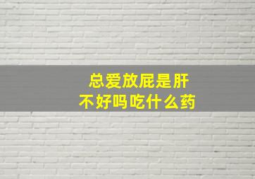 总爱放屁是肝不好吗吃什么药