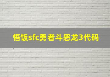 悟饭sfc勇者斗恶龙3代码