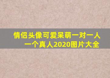 情侣头像可爱呆萌一对一人一个真人2020图片大全