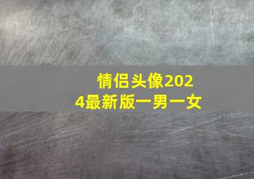 情侣头像2024最新版一男一女