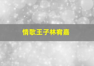 情歌王子林宥嘉