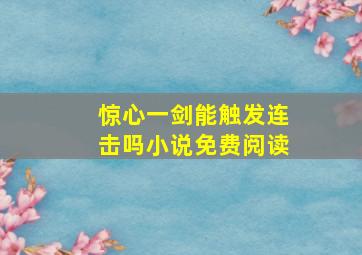 惊心一剑能触发连击吗小说免费阅读