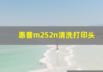 惠普m252n清洗打印头