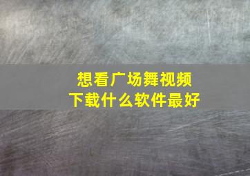 想看广场舞视频下载什么软件最好