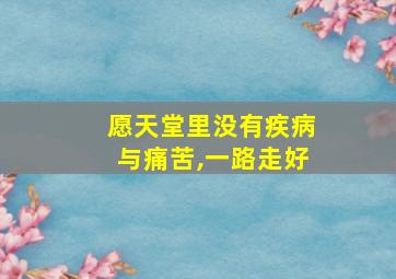 愿天堂里没有疾病与痛苦,一路走好