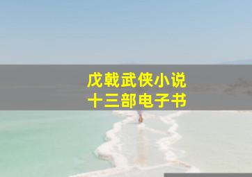 戊戟武侠小说十三部电子书