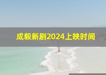 成毅新剧2024上映时间