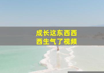 成长这东西西西生气了视频