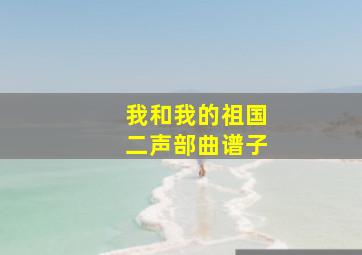 我和我的祖国二声部曲谱子