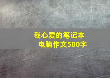 我心爱的笔记本电脑作文500字