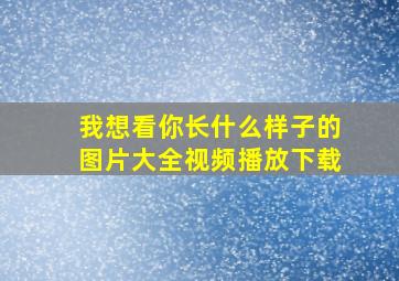 我想看你长什么样子的图片大全视频播放下载