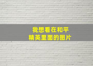 我想看在和平精英里面的图片