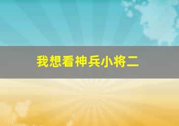 我想看神兵小将二