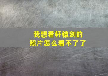 我想看轩辕剑的照片怎么看不了了