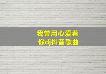 我曾用心爱着你dj抖音歌曲