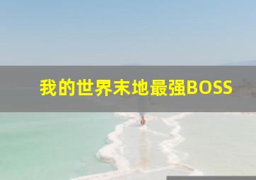 我的世界末地最强BOSS