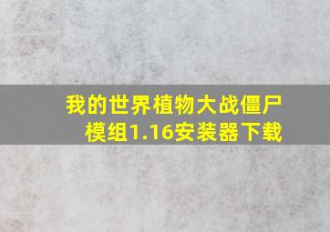 我的世界植物大战僵尸模组1.16安装器下载