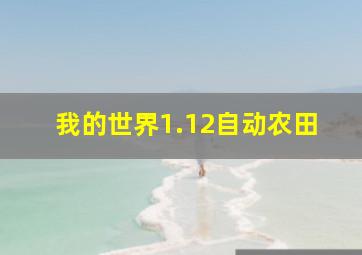 我的世界1.12自动农田