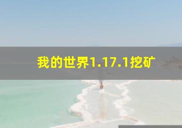 我的世界1.17.1挖矿