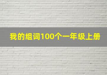 我的组词100个一年级上册