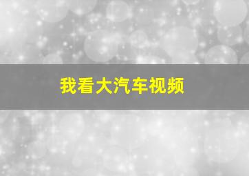 我看大汽车视频