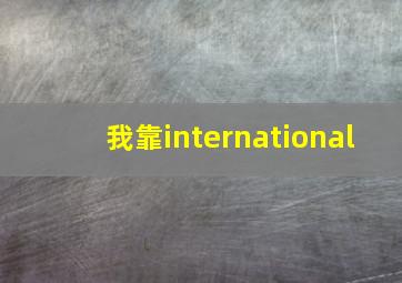 我靠international