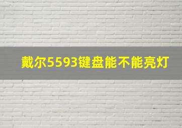 戴尔5593键盘能不能亮灯