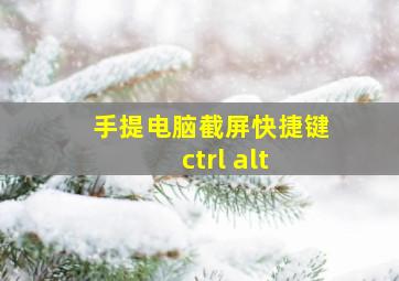 手提电脑截屏快捷键ctrl+alt+