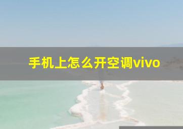 手机上怎么开空调vivo