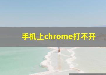 手机上chrome打不开