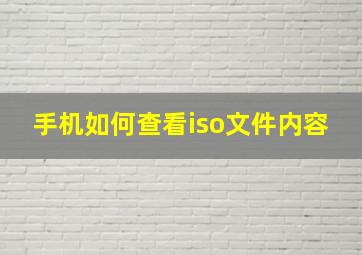 手机如何查看iso文件内容