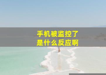 手机被监控了是什么反应啊