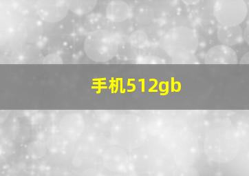 手机512gb