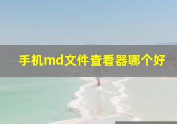 手机md文件查看器哪个好