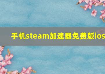 手机steam加速器免费版ios