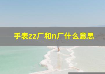 手表zz厂和n厂什么意思