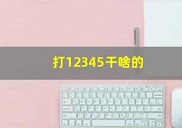 打12345干啥的