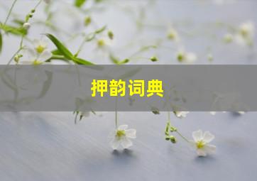 押韵词典