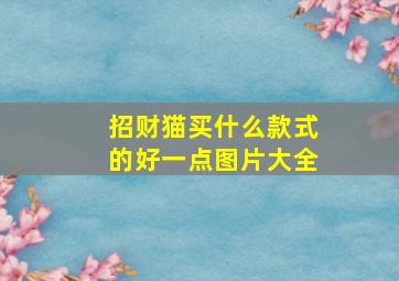 招财猫买什么款式的好一点图片大全