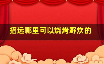 招远哪里可以烧烤野炊的