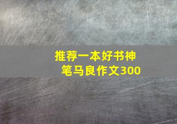 推荐一本好书神笔马良作文300