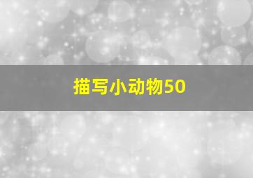 描写小动物50