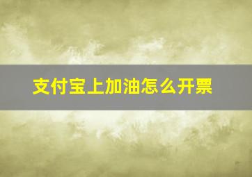 支付宝上加油怎么开票