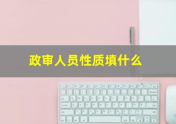 政审人员性质填什么