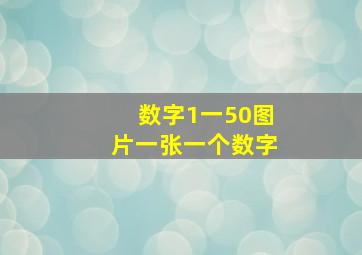 数字1一50图片一张一个数字