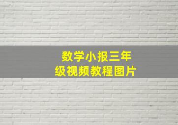 数学小报三年级视频教程图片