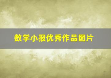 数学小报优秀作品图片