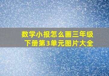 数学小报怎么画三年级下册第3单元图片大全